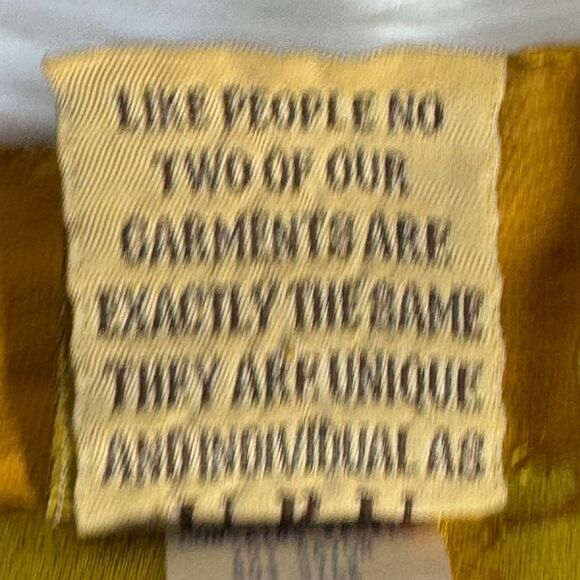 URU By Kristine St. Erik Vintage Mustard Gold Jacquard Tunic Jacket One Size - Picture 5 of 6